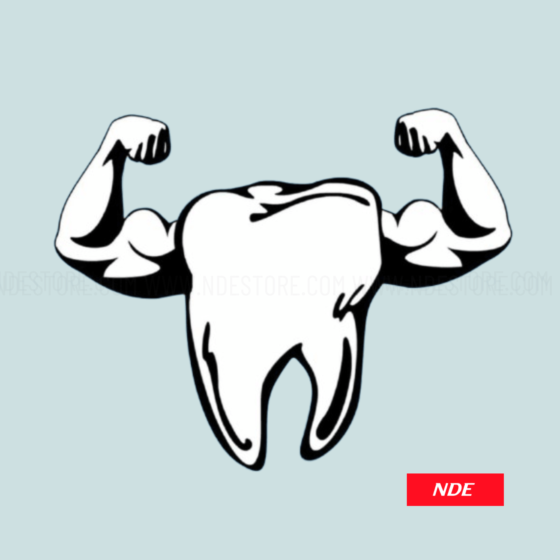 STICKER TOOTH MUSCLE - CUSTOM DESIGN - ndestore.com