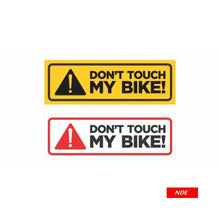STICKER, DON'T TOUCH MY BIKE - ndestore.com