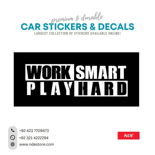 STICKER WORK SMART PLAY HARD - ndestore.com