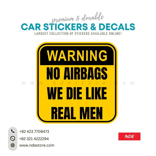 STICKER WARNING NO AIR BAGS - ndestore.com