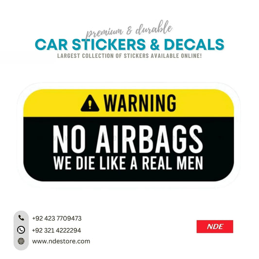 STICKER WARNING NO AIR BAGS - ndestore.com