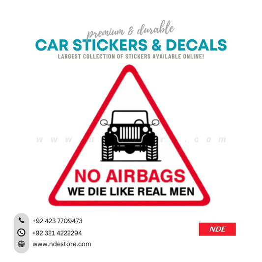 STICKER NO AIR BAGS - ndestore.com