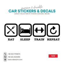 STICKER EAT SLEEP TRAIN REPEAT - ndestore.com