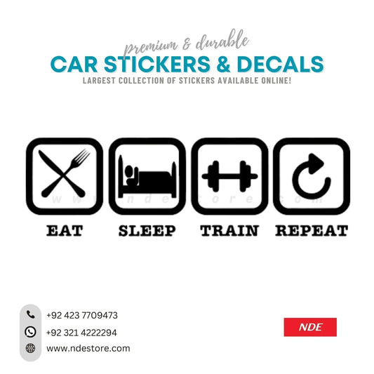 STICKER EAT SLEEP TRAIN REPEAT - ndestore.com