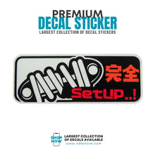 STICKER DECAL JDM SETUP