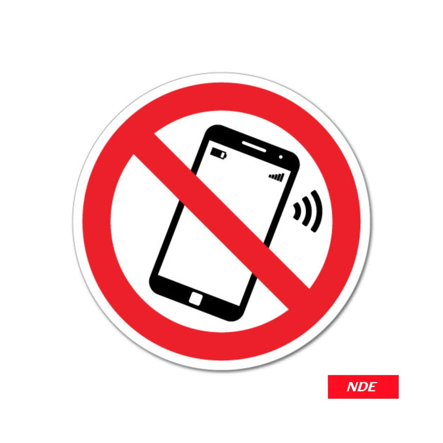 STICKER DECAL MOBILE PHONE NOT ALLOWED