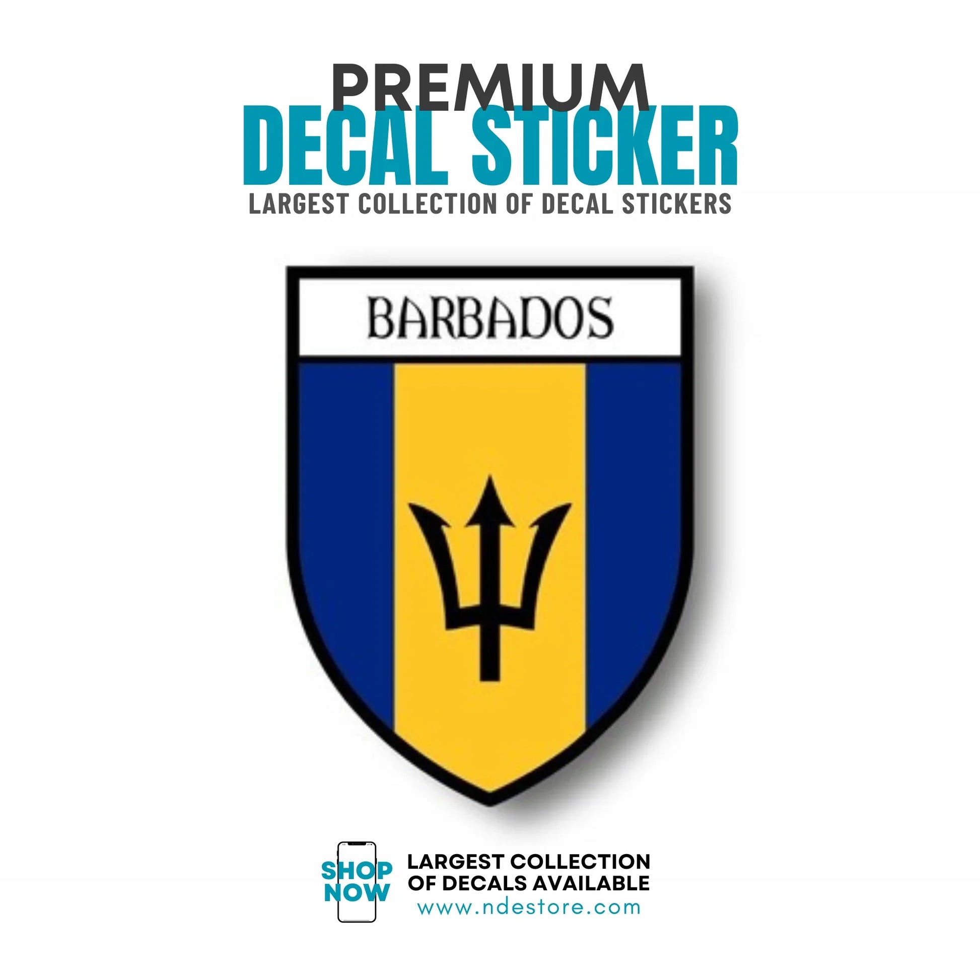 STICKER DECAL BARBADOS
