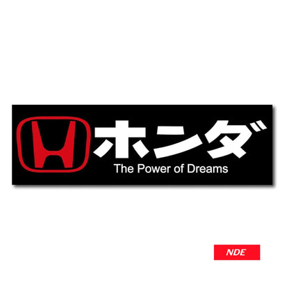 STICKER DECAL HONDA THE POWER OF DREAMS