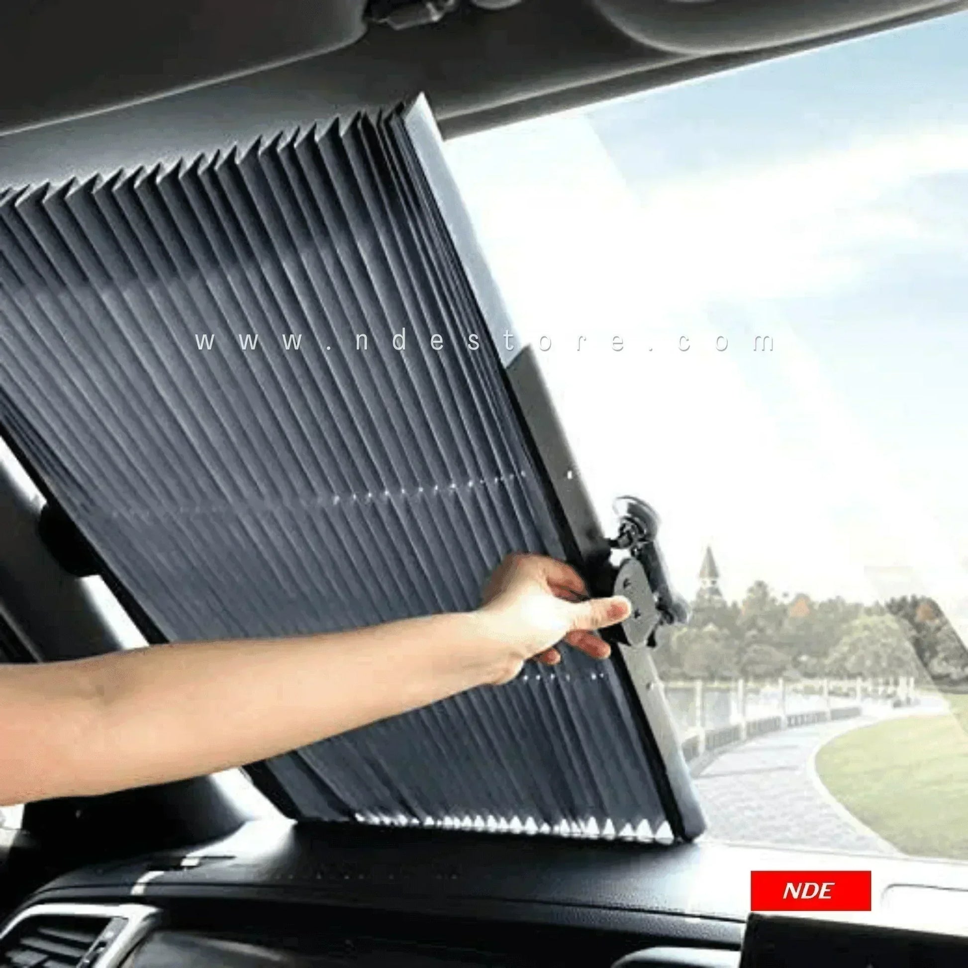 SUN SHADE RETRACTABLE CAR SIDE WINDOW CURTAINS - ndestore.com
