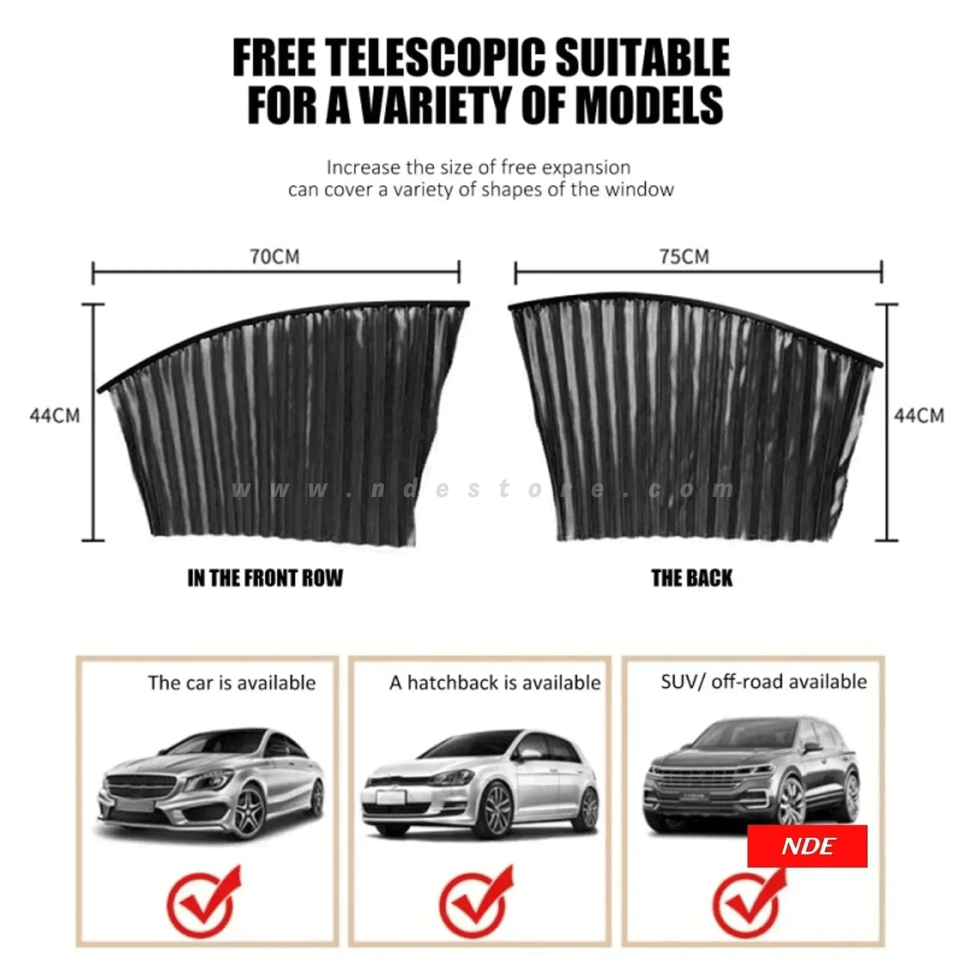 SUN SHADE MAGNETIC CURTAINS (UNIVERSAL INSTALLATION) - ndestore.com