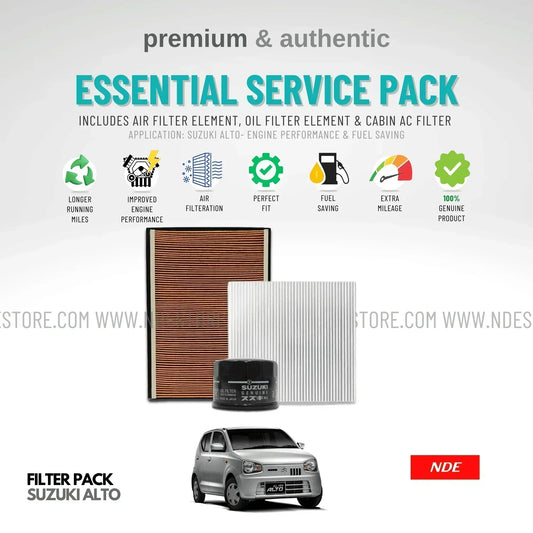 ESSENTIAL FILTER PACK FOR SUZUKI ALTO (2018-2025) - ndestore.com