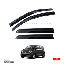 AIR PRESS BLACK TINTED DOOR WINDOW VISOR FOR SUZUKI ALTO (2018-2025) - ndestore.com