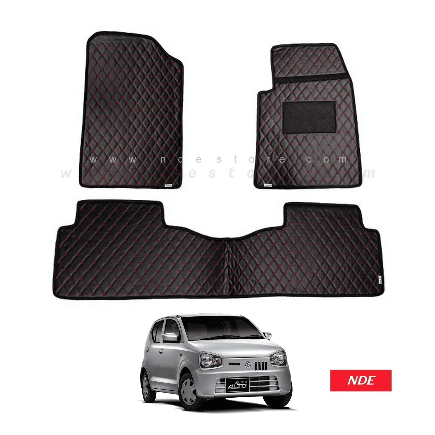 FLOOR MAT PREMIUM QUALITY FLAT 7D STYLE FOR SUZUKI ALTO (2018-2025) - ndestore.com