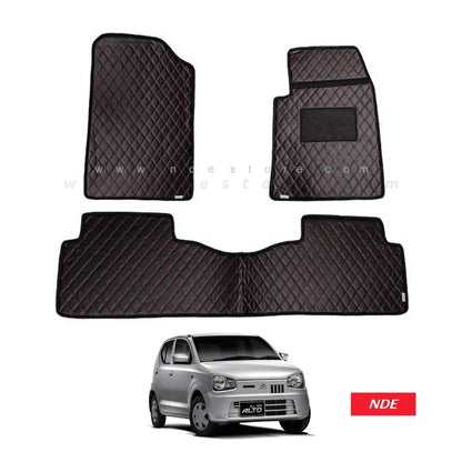 FLOOR MAT PREMIUM QUALITY FLAT 7D STYLE FOR SUZUKI ALTO (2018-2025) - ndestore.com