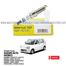 SPARK PLUG IRIDIUM FOR SUZUKI ALTO WORKS HA24V (2005-2009) - ndestore.com