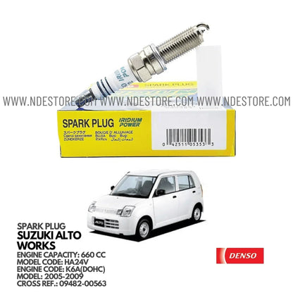 SPARK PLUG IRIDIUM FOR SUZUKI ALTO WORKS HA24V (2005-2009) - ndestore.com