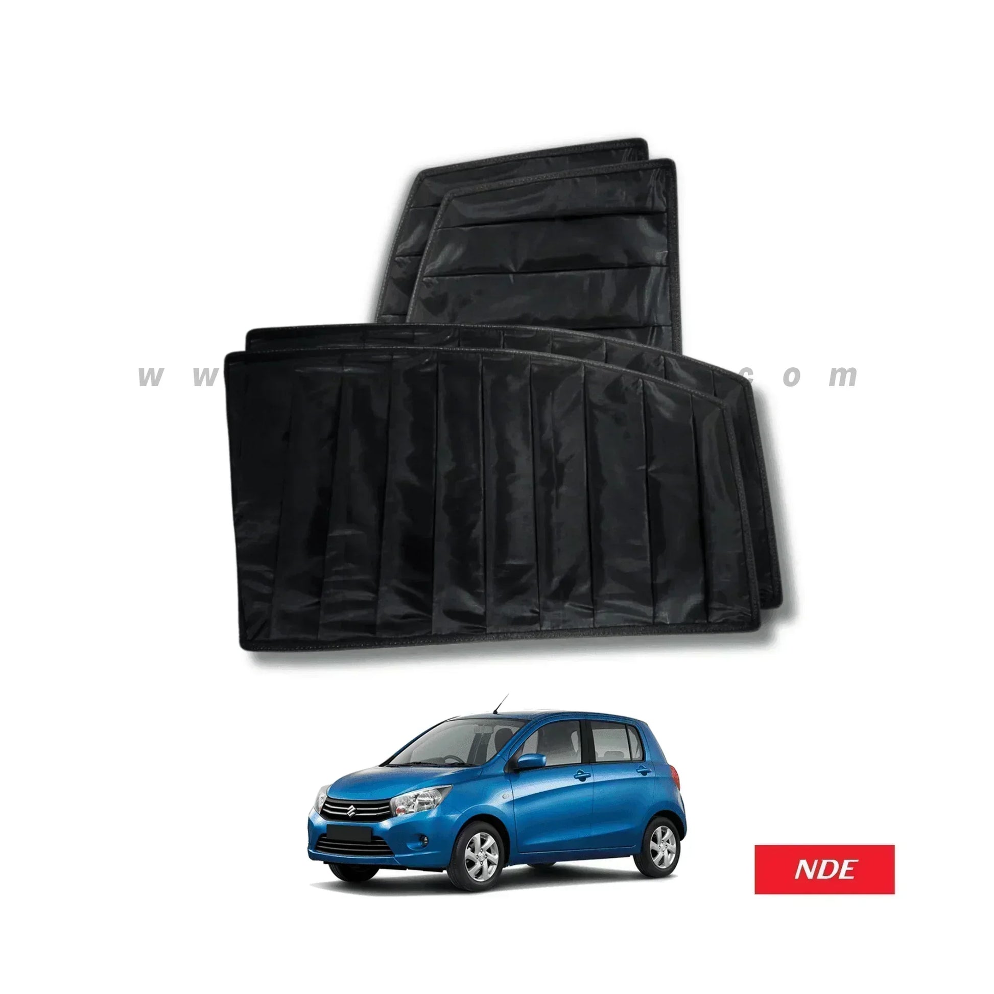SUN SHADE BLACK WRINKLE FOR SUZUKI CULTUS (2018-2025) - ndestore.com