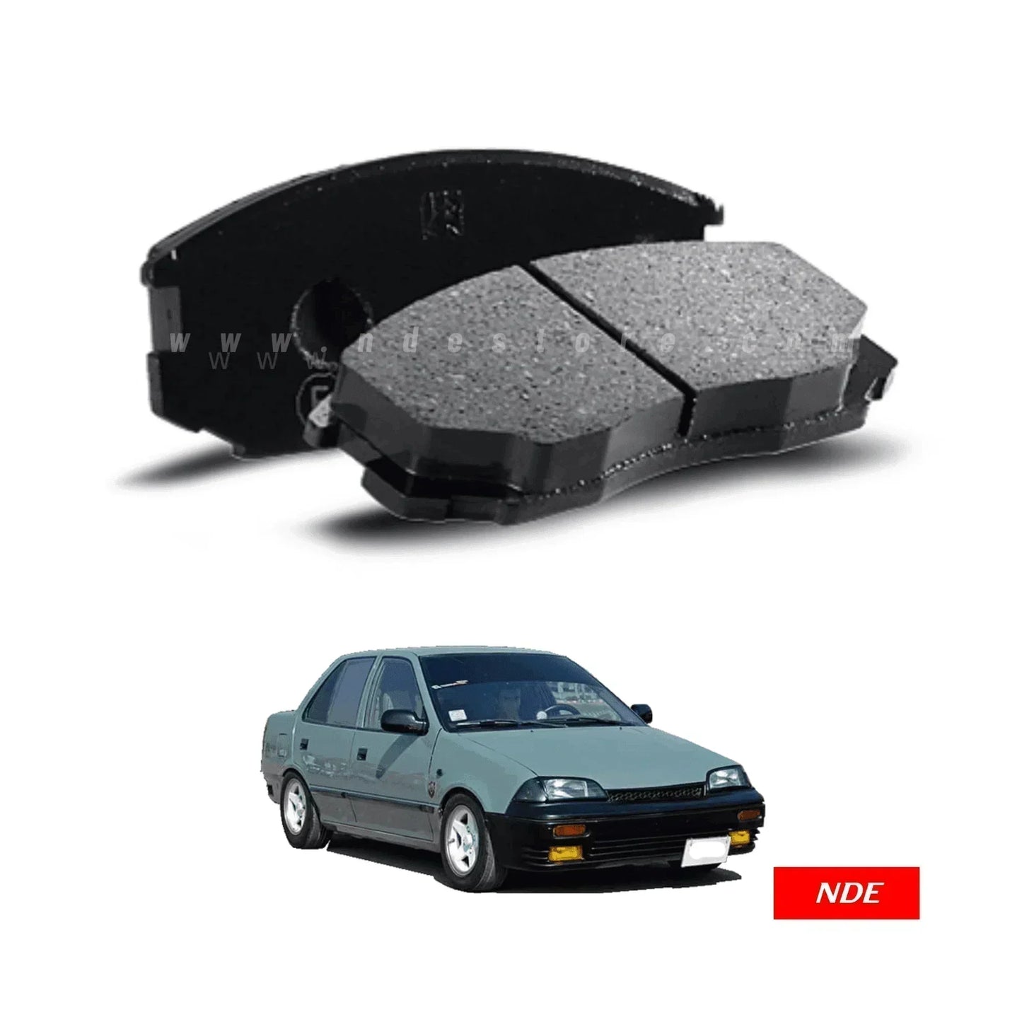 BRAKE DISC PAD SET FRONT DOT OE FOR SUZUKI MARGALLA - ndestore.com