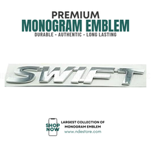 MONOGRAM EMBLEM REAR TRUNK FOR SUZUKI SWIFT