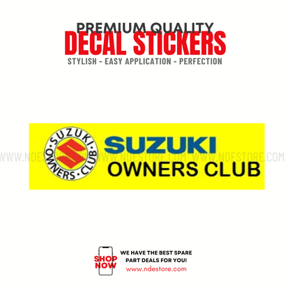 STICKER SUZUKI ONWNER CLUB - ndestore.com