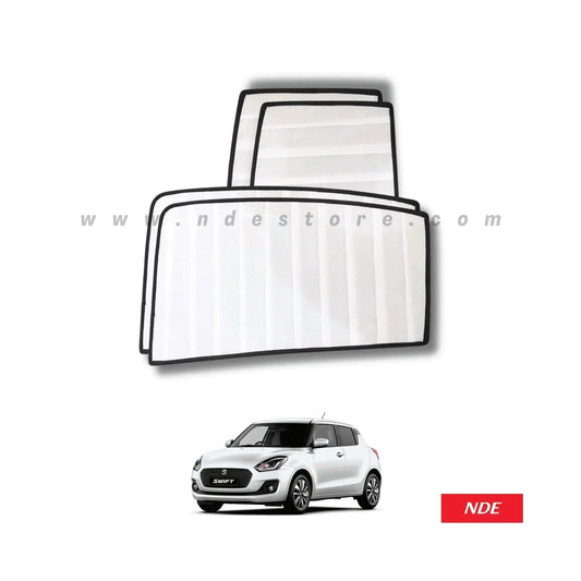 SUN SHADE WHITE WRINKLE FOR SUZUKI SWIFT (2021-2025) - ndestore.com