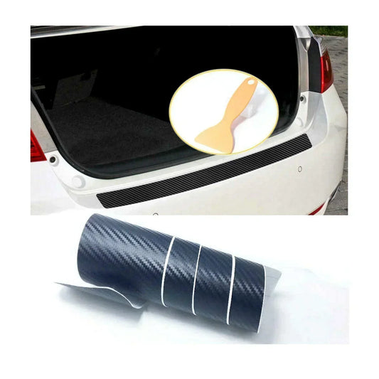 STICKER FOR REAR BUMPER ANTI-SCRATCH CARBON FIBER STYLE PREMIUM QUALITY - ndestore.com