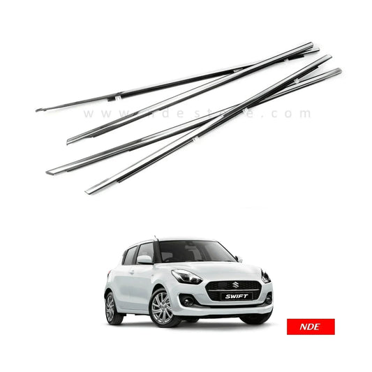WEATHER STRIP CHROME COVER FOR SUZUKI SWIFT (2021-2025) - ndestore.com
