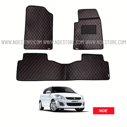 FLOOR MAT PREMIUM QUALITY FLAT 7D STYLE FOR SUZUKI SWIFT (2008-2021) - ndestore.com