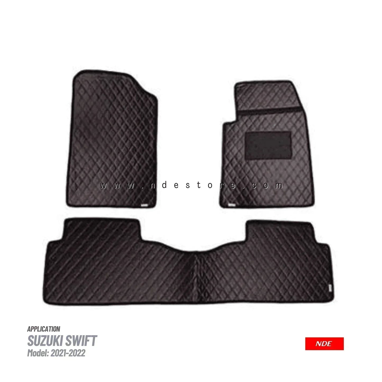 FLOOR MAT PREMIUM QUALITY FLAT 7D STYLE FOR SUZUKI SWIFT (2021-2025) - ndestore.com