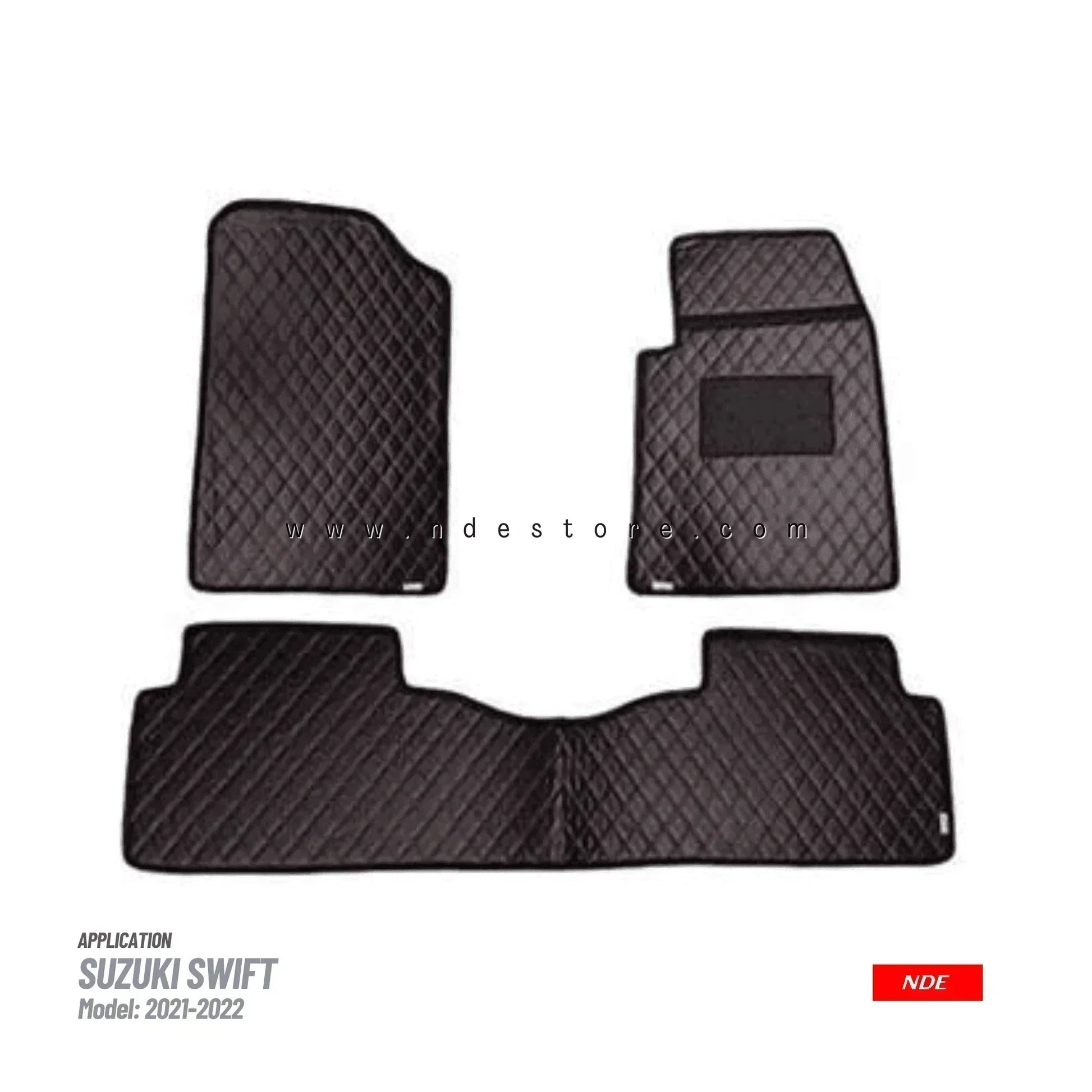 FLOOR MAT PREMIUM QUALITY FLAT 7D STYLE FOR SUZUKI SWIFT (2021-2025) - ndestore.com