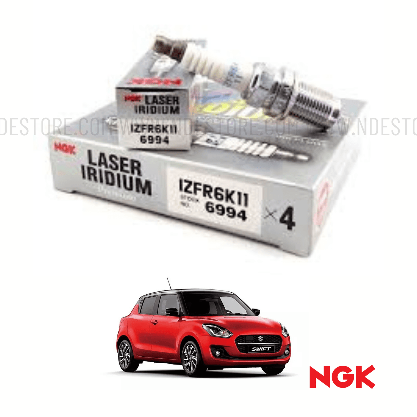 SPARK PLUG NGK LASER IRIDIUM FOR SUZUKI SWIFT (2021-2025) - ndestore.com