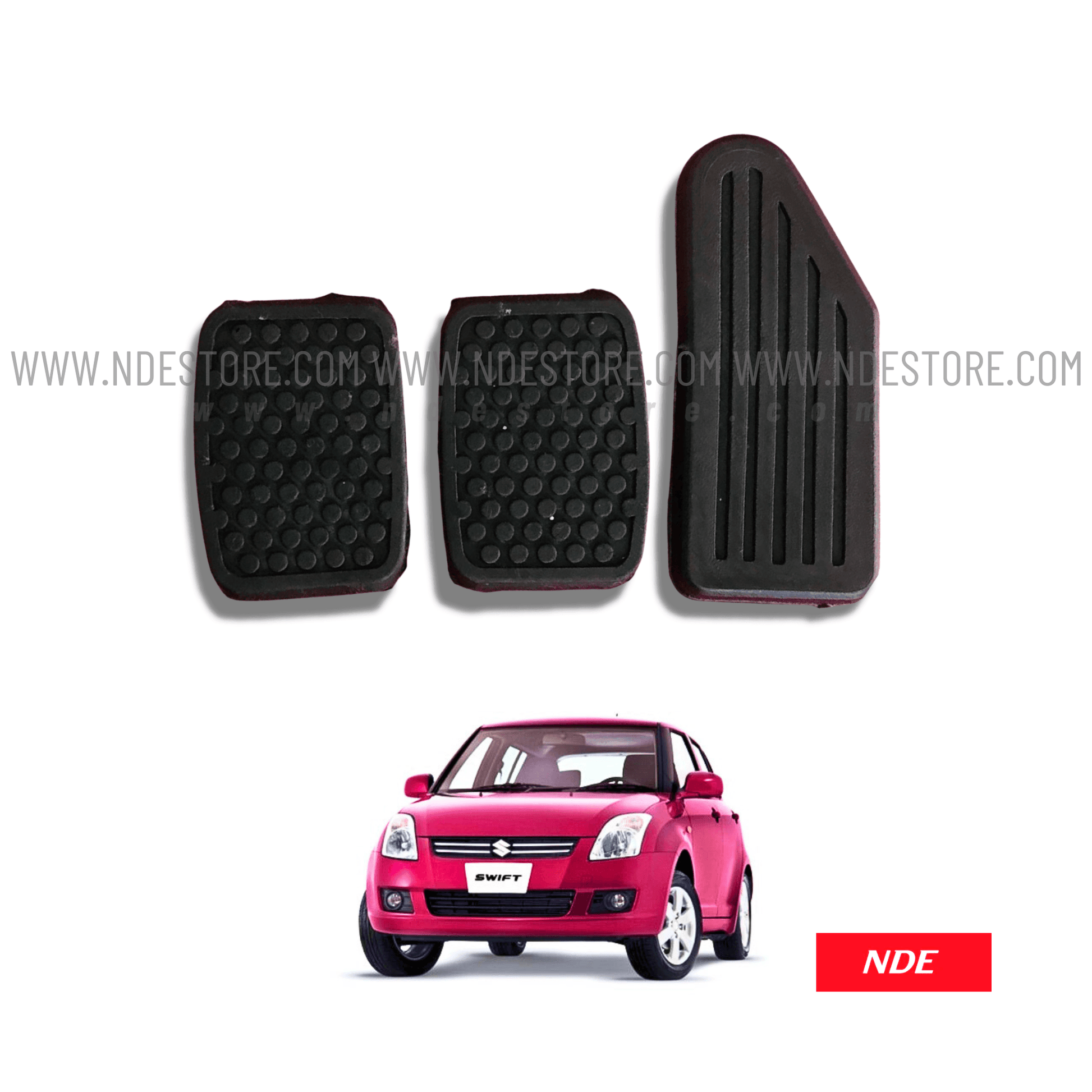 PEDAL RUBBER SET COMPLETE FOR SUZUKI SWIFT (2008-2021) - ndestore.com