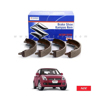 BRAKE SHOE KIT REAR GENUINE FOR SUZUKI SWIFT (2008-2018) - ndestore.com