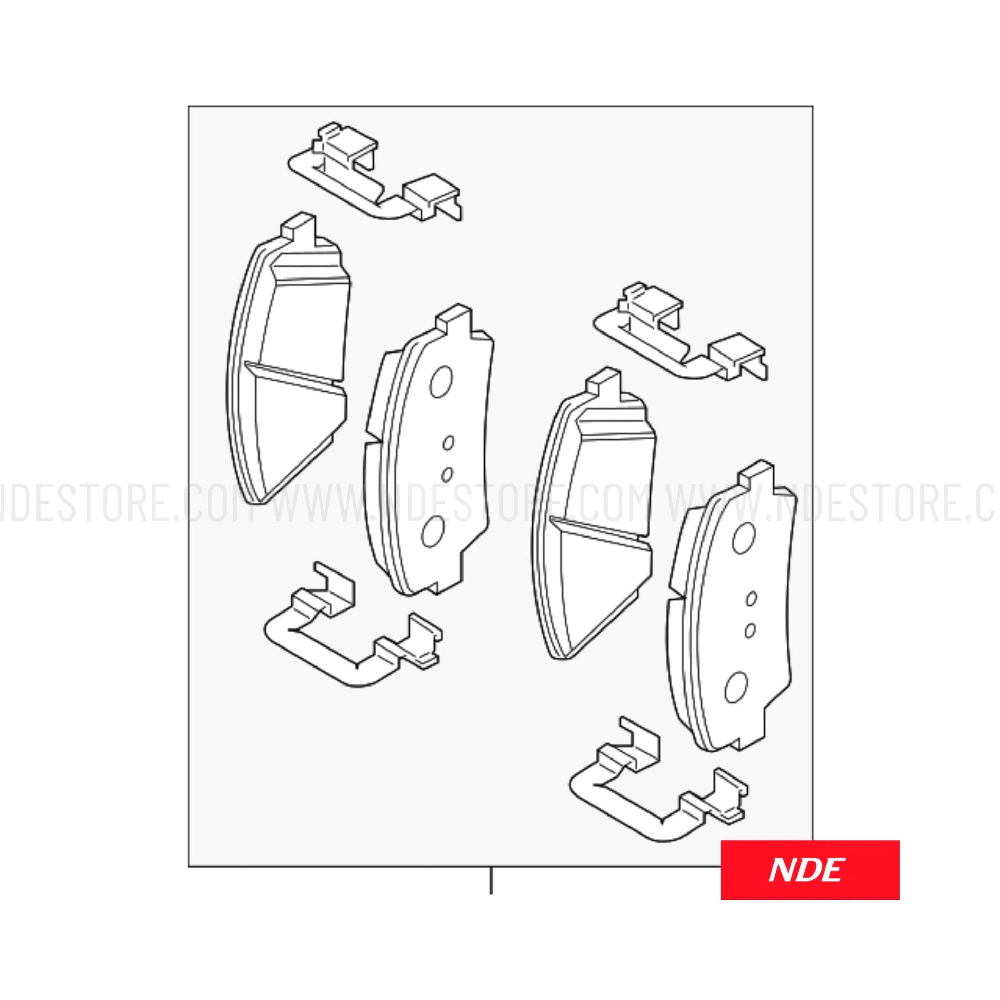BRAKE DISC PAD SET FRONT MK JAPAN FOR SUZUKI VITARA (2016-2019) - ndestore.com