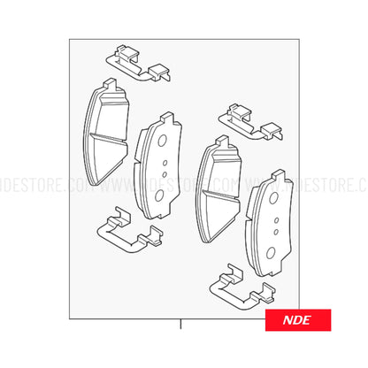 BRAKE DISC PAD SET FRONT MK JAPAN FOR SUZUKI VITARA (2016-2019) - ndestore.com