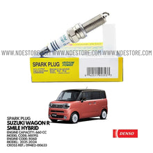SPARK PLUG FOR SUZUKI WAGON R SMILE HYBRID MX91S (2021-2024) - ndestore.com