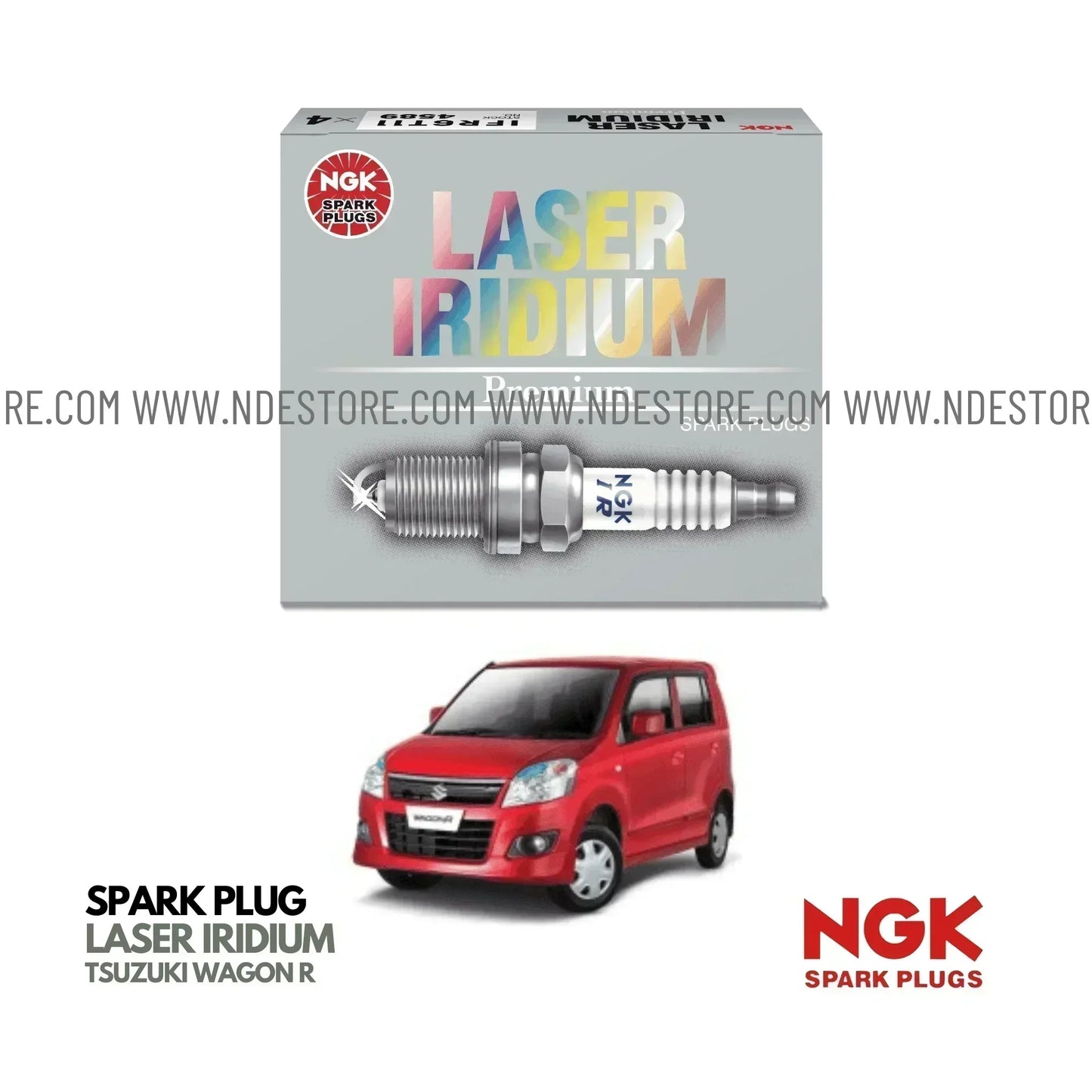 SPARK PLUG NGK LASER IRIDIUM FOR SUZUKI WAGON R - ndestore.com