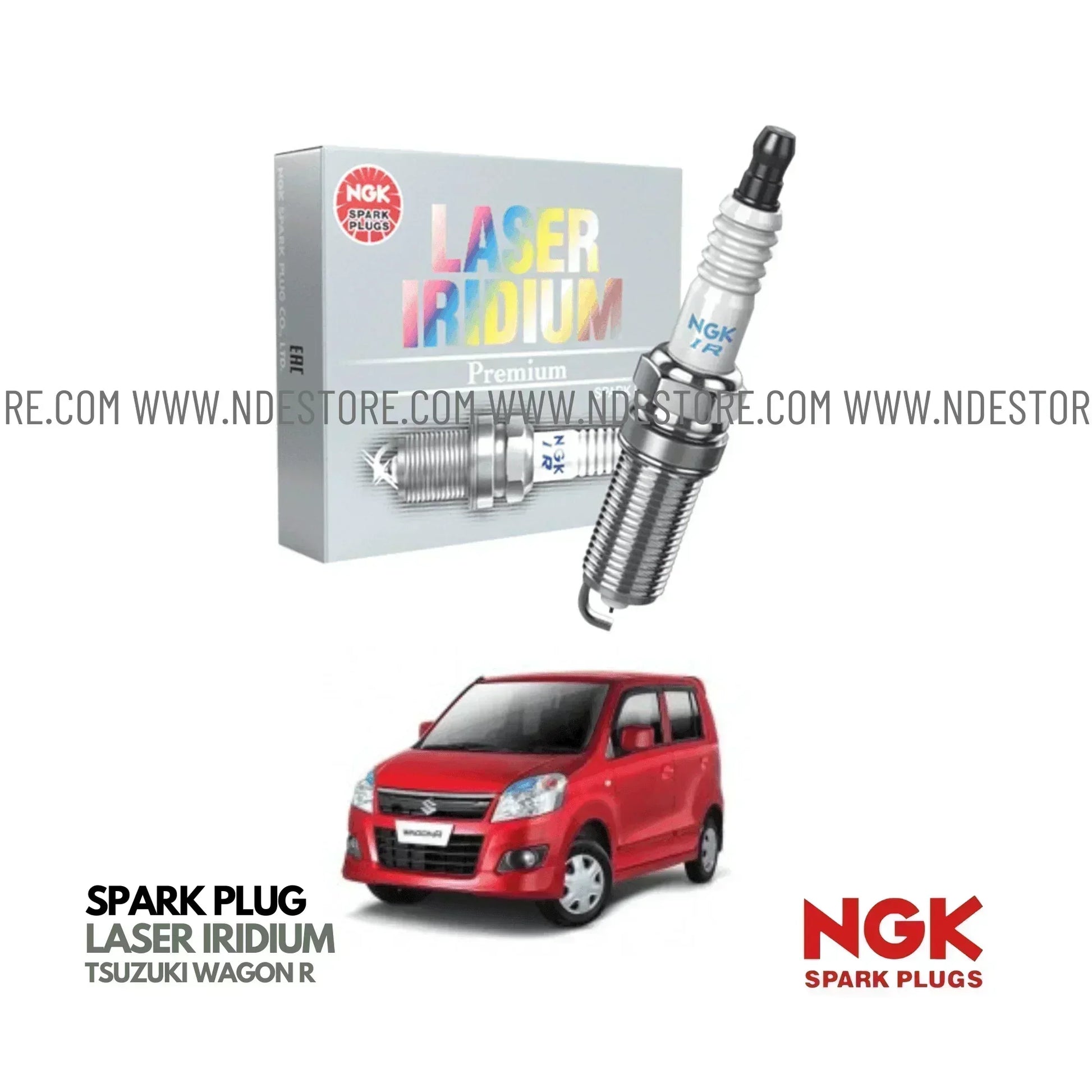 SPARK PLUG NGK LASER IRIDIUM FOR SUZUKI WAGON R - ndestore.com