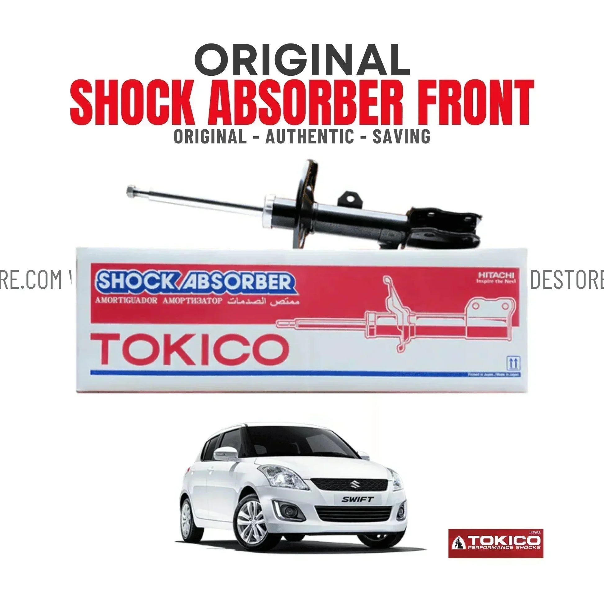 SHOCK ABSORBER ASSY FRONT FOR SUZUKI SWIFT (2008-2021) - ndestore.com