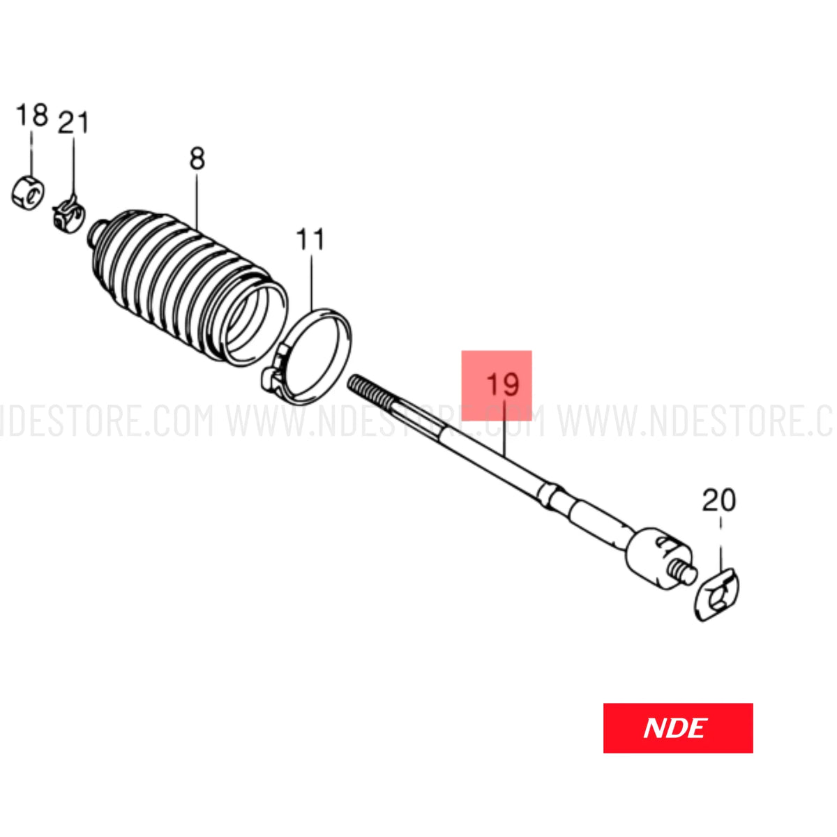 RACK END ASSY SET FOR SUZUKI SWIFT (2008-2021) - ndestore.com