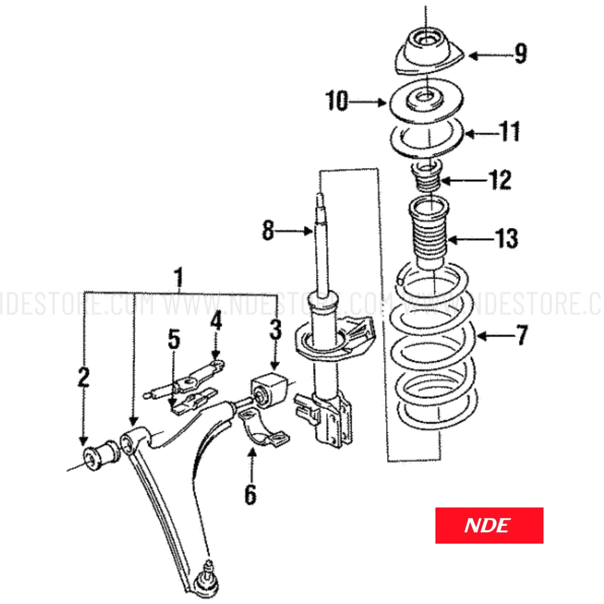 SHOCK ABSORBER ASSY FRONT FOR SUZUKI SWIFT (2008-2021) - ndestore.com