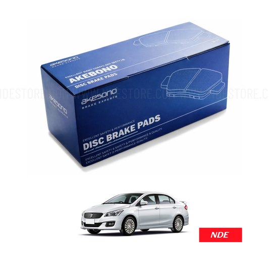 BRAKE DISC PAD SET FRONT AKEBONO FOR SUZUKI CIAZ