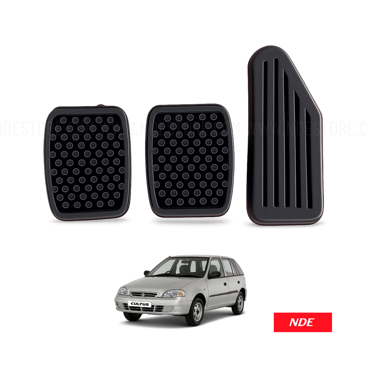 PEDAL RUBBER SET COMPLETE FOR SUZUKI CULTUS