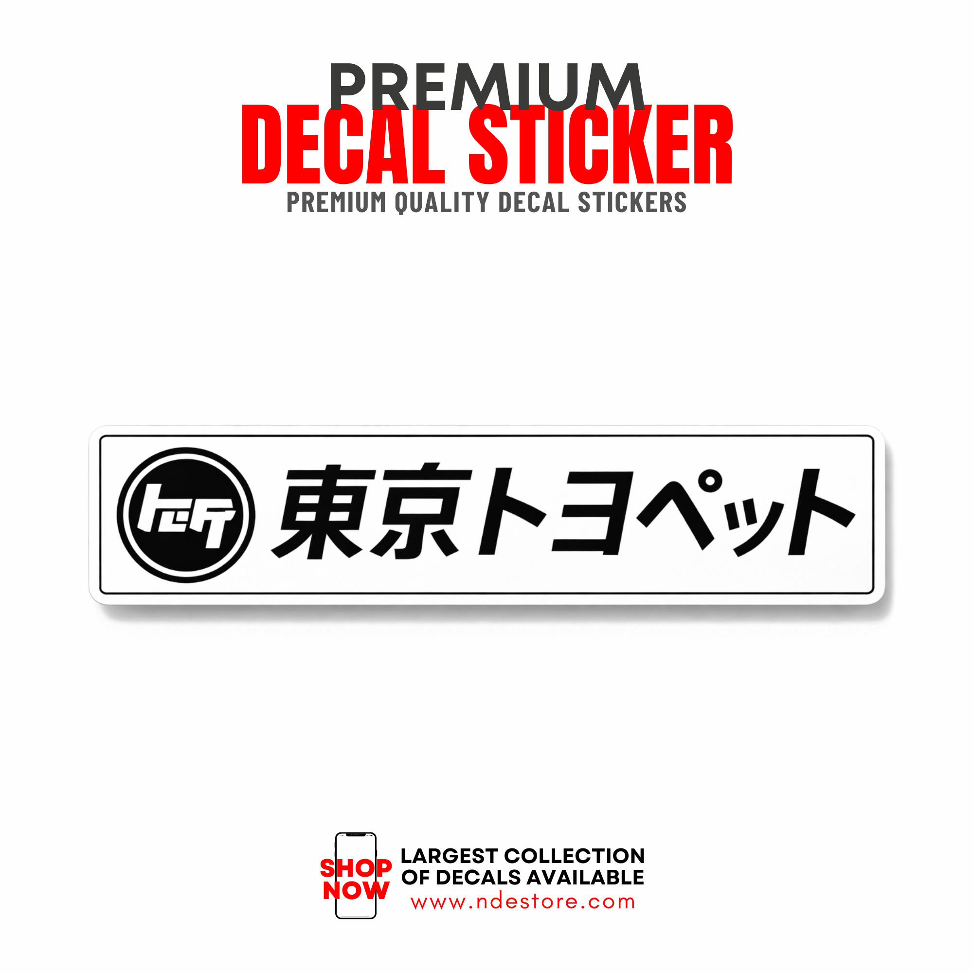 STICKER DECAL TEQ TOYOTA JAPAN – ndestore.com