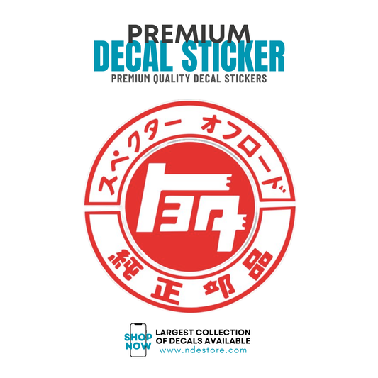 STICKER DECAL TEQ TOYOTA JAPAN