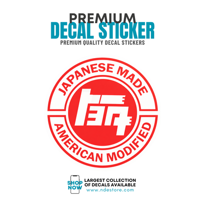 STICKER DECAL TEQ TOYOTA MADE MODIFIED