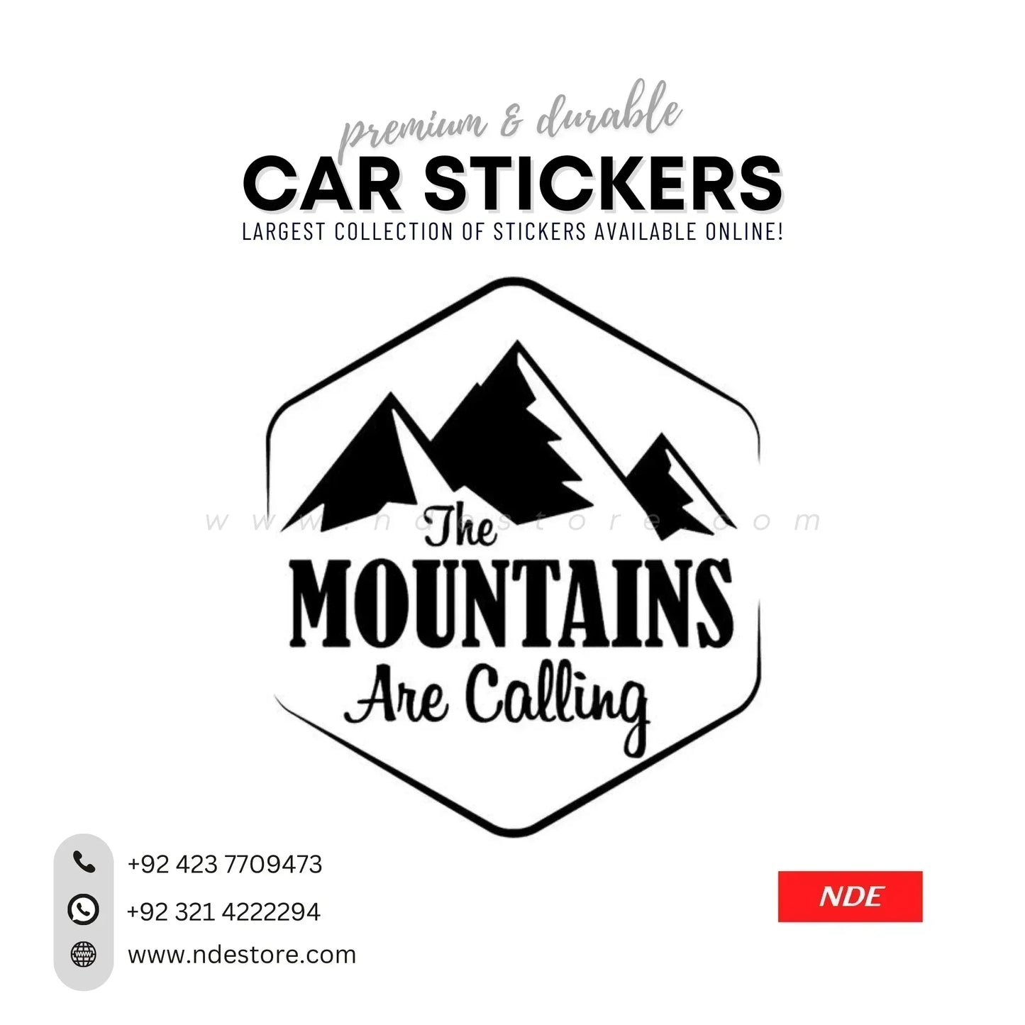 STICKER, MOUNTAIN ARE CALLING (SKU:14148) - ndestore.com