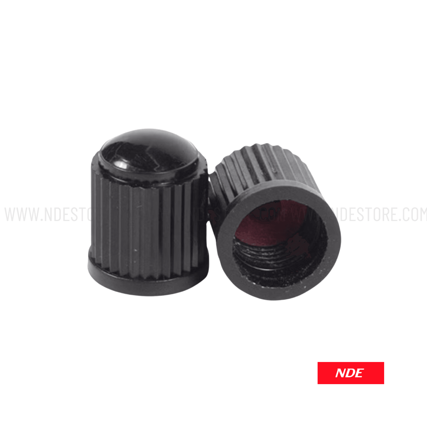 TIRE NOZZLE CAP BLACK ABS - 4 PIECE SET - ndestore.com