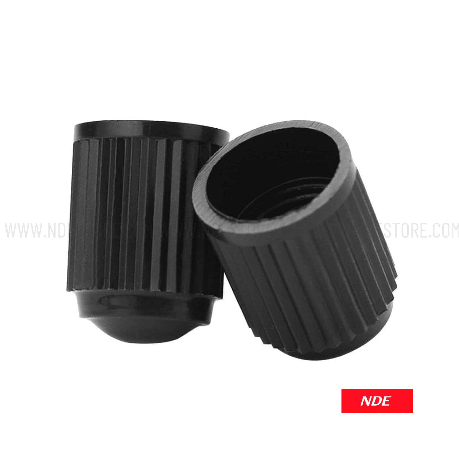 TIRE NOZZLE CAP BLACK ABS - 4 PIECE SET - ndestore.com