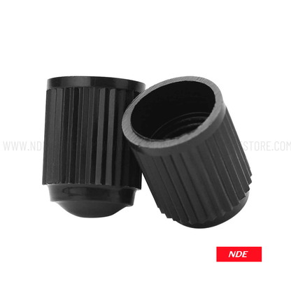TIRE NOZZLE CAP BLACK ABS - 4 PIECE SET - ndestore.com